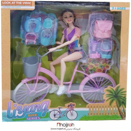 خرید عروسک باربی دوچرخه سوار حجره اسباب بازی حمید
