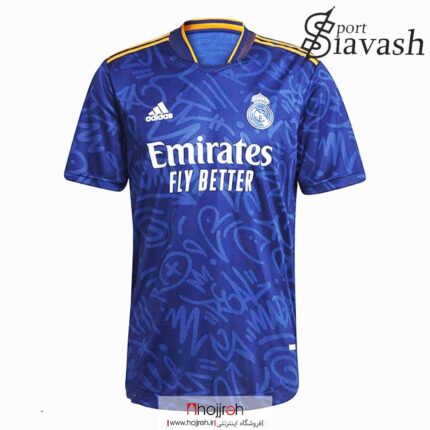 خرید لباس فوتبال رئال مادرید رنگ آبی از حجره