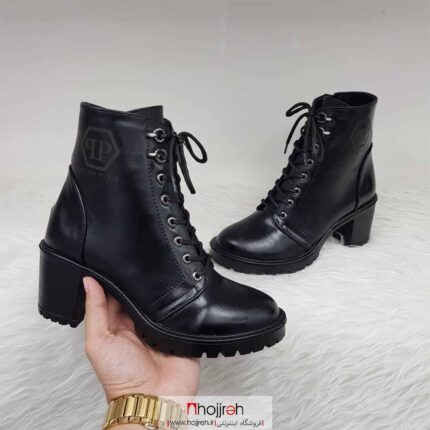 خرید نیم بوت چرم طرح PHILIPP PLEIN از حجره