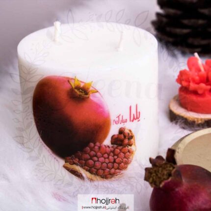 خرید شمع شب یلدا مبارک + انار از حجره