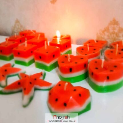 خرید شمع پک هدیه طرح هندوانه شب یلدا از حجره