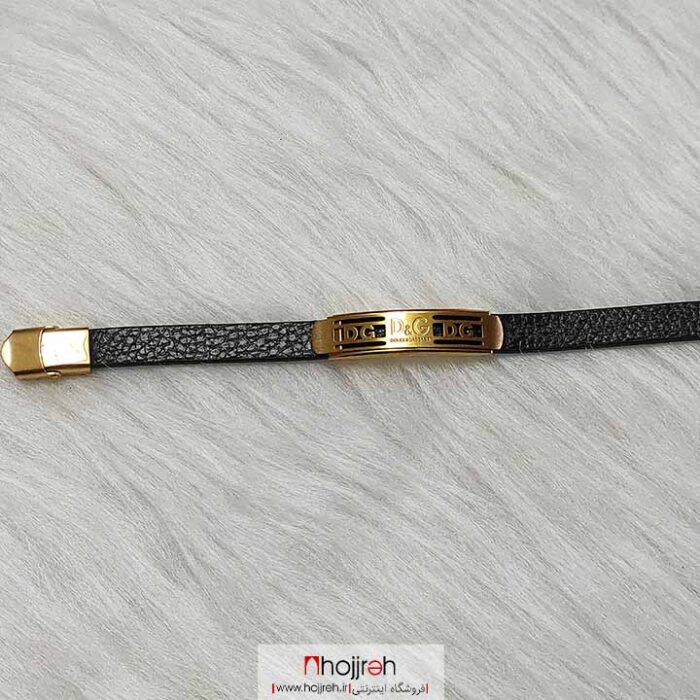 خرید دستبند چرمی استیل D&G از حجره دیبا گالری