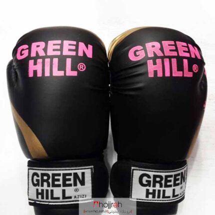 خرید دستکش بوکس گرین هیل مشکی green hill از حجره