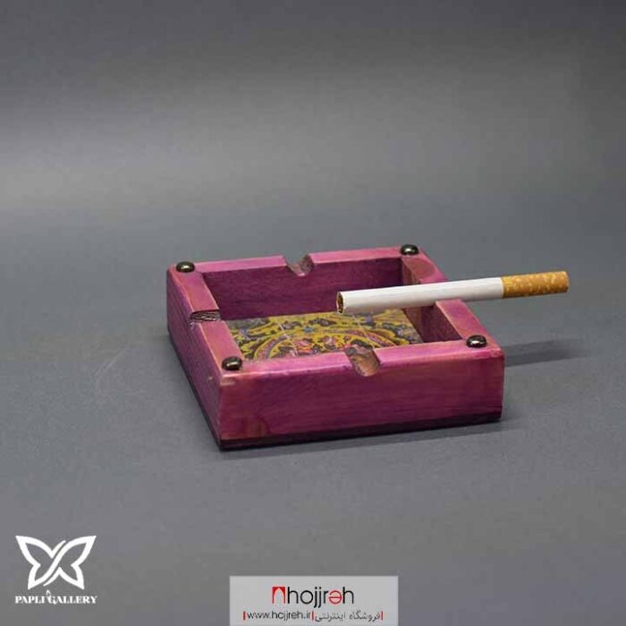 خرید و قیمت زیر سیگاری چوبی طرح سنتی ایرانی از حجره