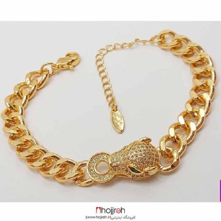 خرید و قیمت دستبند استیل دخترونه طلایی رنگ از حجره
