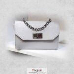 خرید و قیمت کیف چرمی کوچک طوسی از حجره