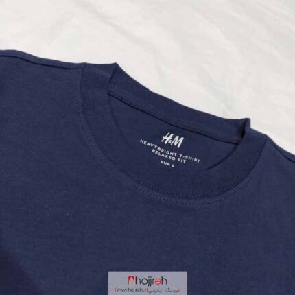 خرید و قیمت تیشرت سورمه ای نخ ضخیم h&m از حجره