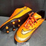 خرید و قیمت کفش فوتبال استوک دار نارنجی NIKE PHANTOM از حجره