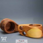 خرید و قیمت فنجان چوبی مدل نهنگ دست ساز توسکا از حجره