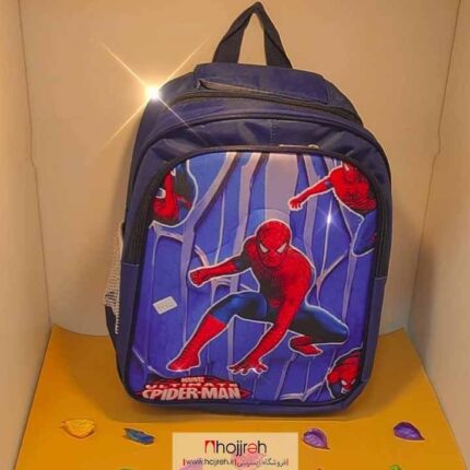 خرید و قیمت کوله پشتی پسرانه طرح مرد عنکبوتی Spider-Man رنگ آبی از حجره