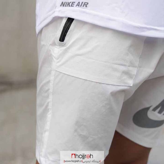 خرید و قیمت شلوارك نايك NIKE زيپ فيلتو (پاراشوت) سفید از حجره