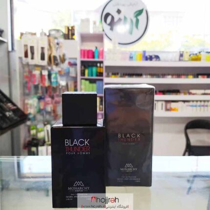 خرید و قیمت ادکلن مردانه مدل Black thunder مونارچی MONARCHY حجم ۱۰۰ میلی لیتر از حجره