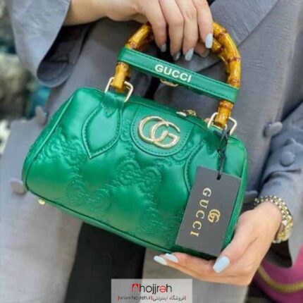 خرید و قیمت کیف گوچی GUCCI دسته چوبی بامبو سبز از حجره