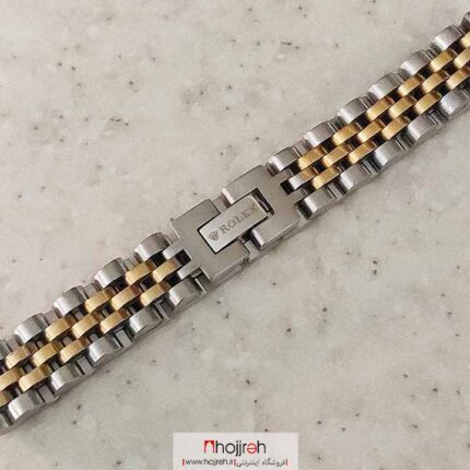 خرید و قیمت دستبند رولکس استیل طلایی - نقره ای زنانه از حجره