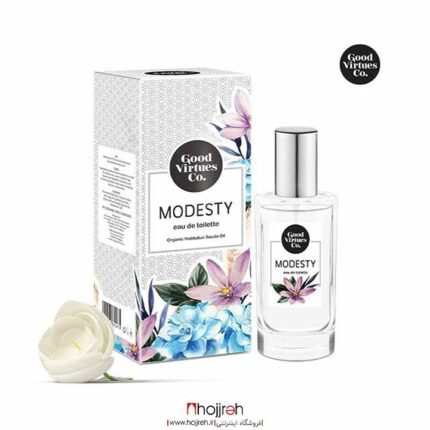 خرید و قیمت ادوتویلت زنونه مودستی MODESTY گودورچوز GOOD VIRTUES حجم 50 میل از حجره