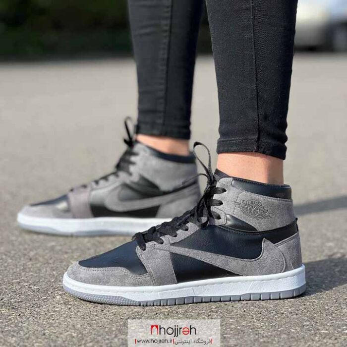 خرید و قیمت کتانی مردانه نایک ایر جردن تروایس Nike Air Jordan Travis طوسی مشکی از حجره