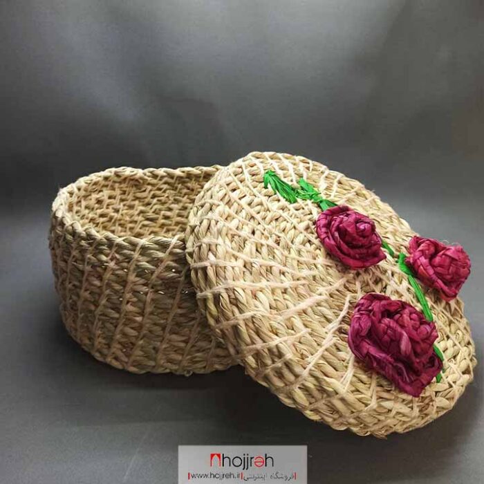 قیمت و خرید باکس حصیری گل دار از حجره
