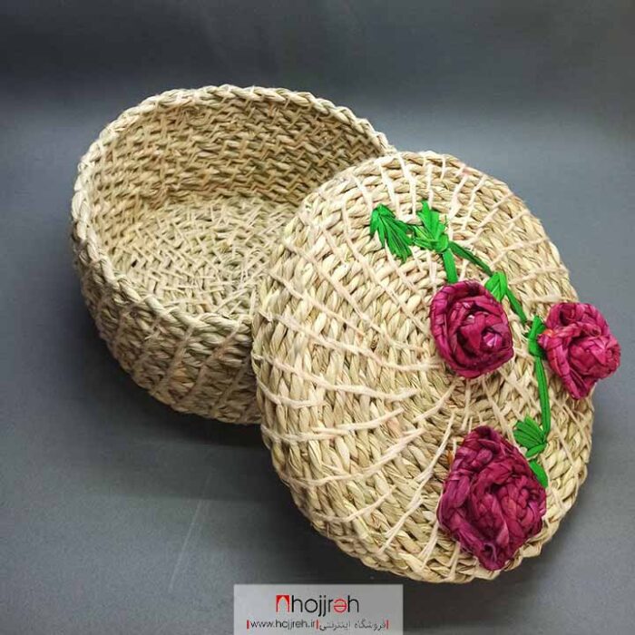 قیمت و خرید باکس حصیری گل دار از حجره