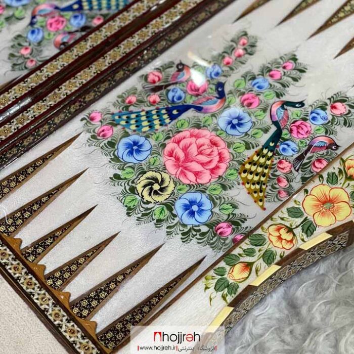 قیمت و خرید تخته نرد و شطرنج خاتم دالبری از حجره