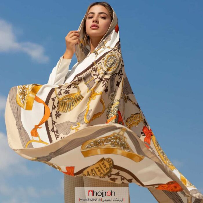 خرید و قیمت روسری طرح پاپیون کشمیر بهاره از حجره