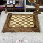 قیمت و خرید تخته نرد و شطرنج منبت کاری دست ساز ار حجره