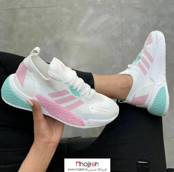 خرید و قیمت کتونی بافتی آدیداس ADIDAS سفید از حجره