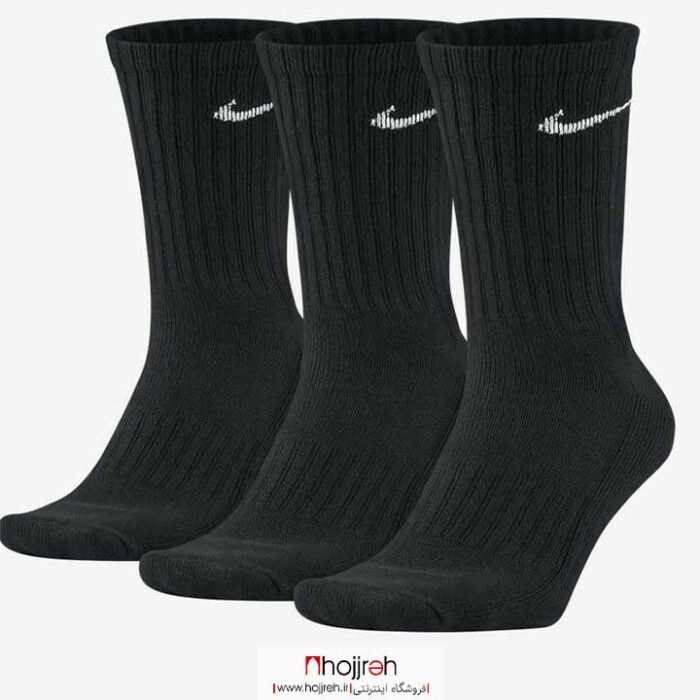 خرید و قیمت جوراب نایک NIKE کف حوله ای مشکی از حجره