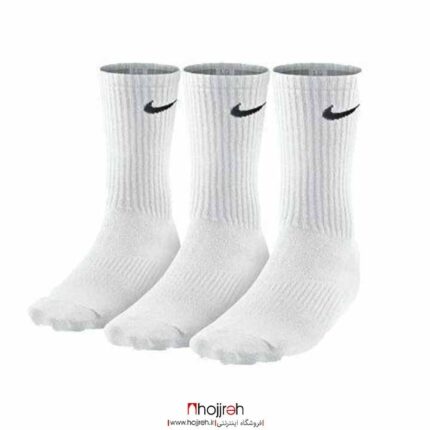 خرید و قیمت جوراب نایک NIKE کف حوله ای سفید از حجره