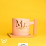 قیمت و خرید فنجان mr & mrs دسته بامبو و زیره بامبو از حجره