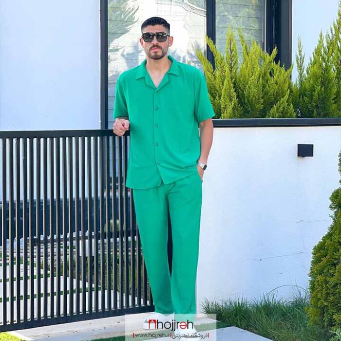 خرید و قیمت ست تیشرت و شلوار مردانه مراکشی سبز از حجره