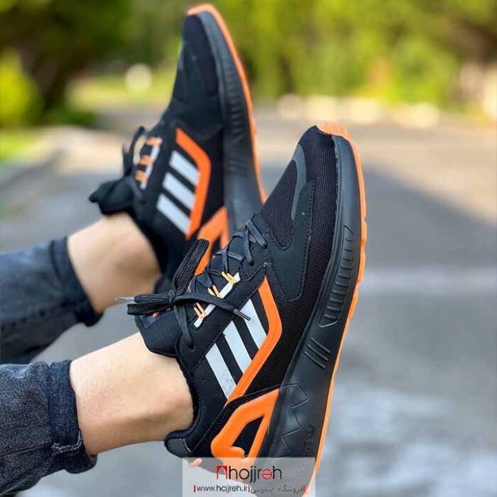 خرید و قیمت کتانی مردانه آدیداس ADIDAS مشکی نارنجی از حجره