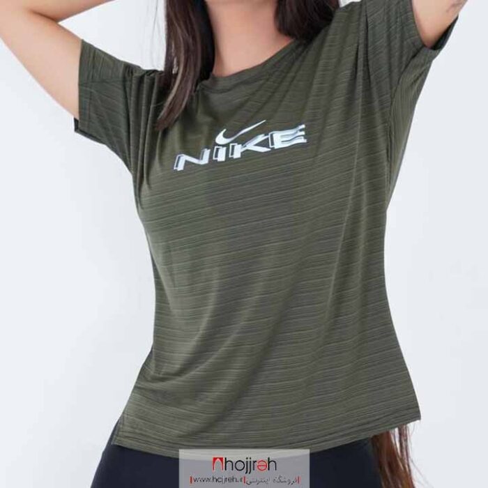 خرید و قیمت تیشرت زنانه نایک NIKE سبز زیتونی از حجره