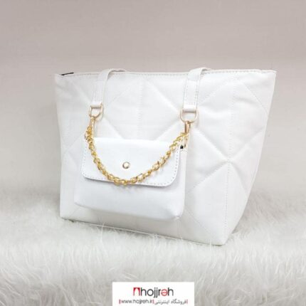 خرید و قیمت کیف دستی زنانه چرم سفید از حجره