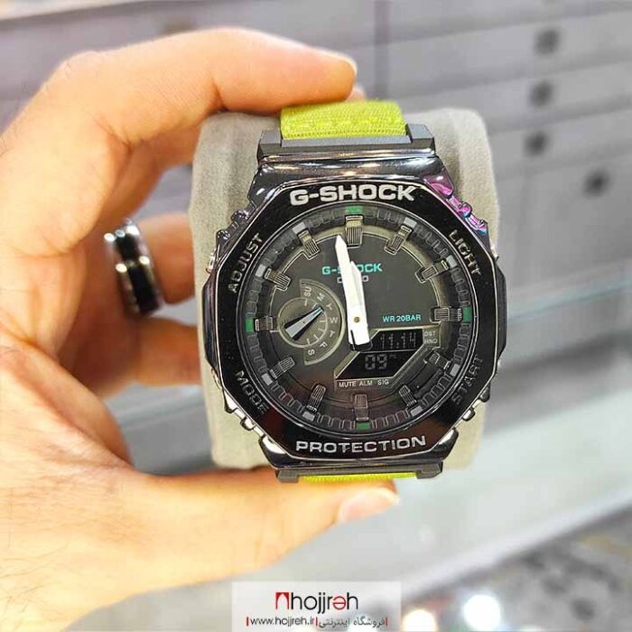 خرید و قیمت ساعت مچی مردانه برند جی شاک G-SHOCK مدل 2100 کد 5611 کدD580 از حجره