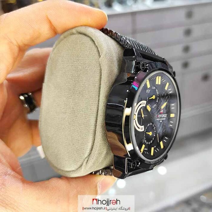 خرید و قیمت ساعت مچی مردانه برند نوی فورس NAVIFORCE مدل NF9110 زرد کدD581 از حجره