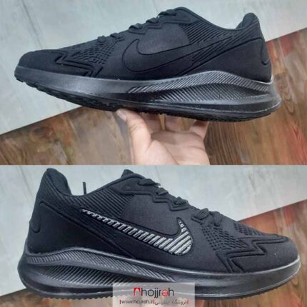 خرید و قیمت کتانی رانینگ مردانه نایک NIKE مشکی کد VM1049 از حجره