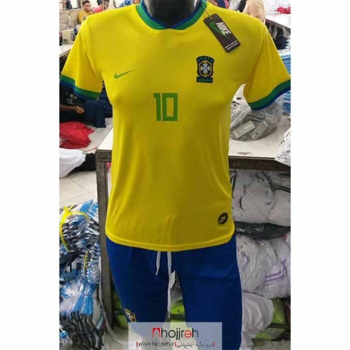 خرید و قیمت بلوز و شورت تیم ملی برزیل Brazil کد VM1091 از حجره
