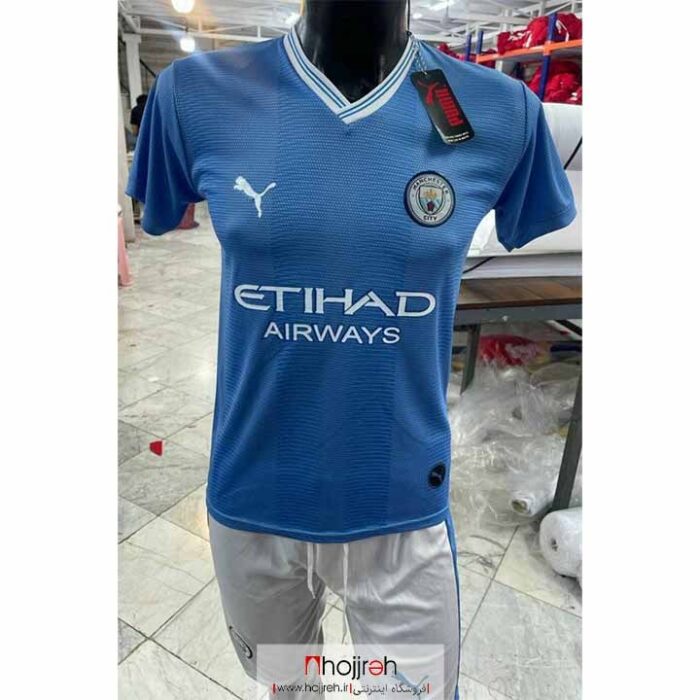 خرید و قیمتبلوز و شورت تیم منچسترسیتی Manchester City F.C. کد VM1091 از حجره