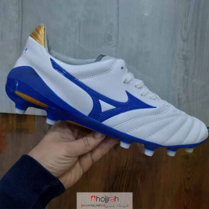 کفش فوتبال میزانو MIZUNO آبی سفید سایز 43 کد VM1111