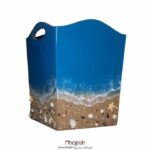 خرید و قیمت ست سطل و جادستمالی رزینی طرح ساحل و دریا کد IAR09از حجره