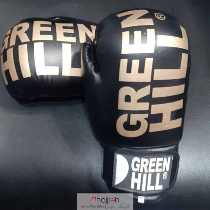 خرید و قیمت دستکش بوکس گرین هیل GREEN HILL فوم اعلا سایز ۱۰ مشکی کد VM1241 از حجره