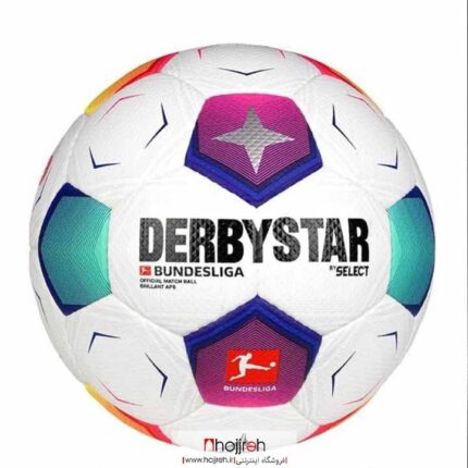 خرید و قیمت توپ فوتبال دربی استار DERBY STAR بوندس لیگا پرسی سایز ۵ کد VM1242 از حجره