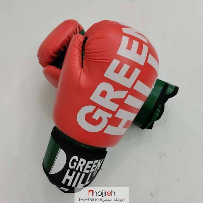 خرید و قیمت دستکش بوکس گرین هیل GREEN HILL فوم اعلا سایز ۱۰ قرمز کد VM1239 از حجره