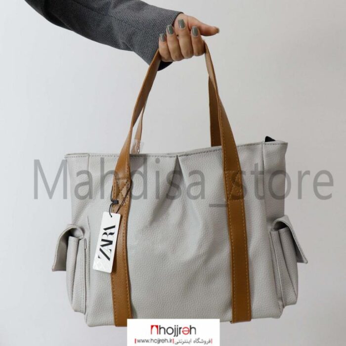 خرید و قیمت کیف دوشی چرم زارا ZARA طوسی کد MH764 از حجره