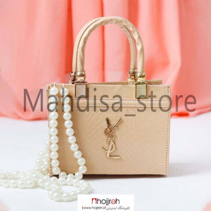 خرید و قیمت کیف دستی طرح LV ورنی کرم کد MH769 از حجره