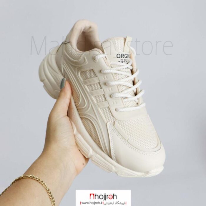 خرید و قیمت کتانی دخترانه پختی اسپرت بندی کرم کد MH800از حجره
