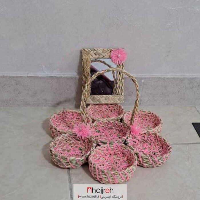 خرید و قیمت هفت سین حصیری آینه دار کد SNV51 از حجره
