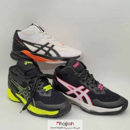 خرید و قیمت کفش والیبال اسیکس ASICS مشکی سرخابی کد VM1275 از حجره