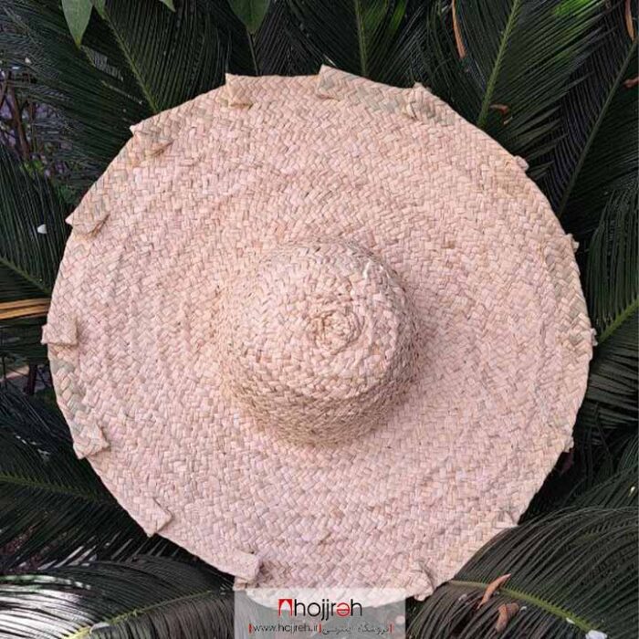 خرید و قیمت کلاه حصیری ساده دور چین سایز بزرگ کد SNV57 از حجره