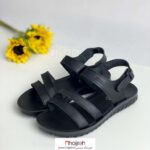 خرید و قیمت صندل اسپرت چرم طرح ستایش مشکی کد MH860 از حجره